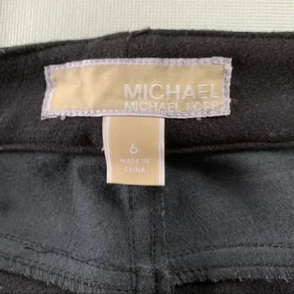 Michael Kors Faux Leather Front Pants size 6